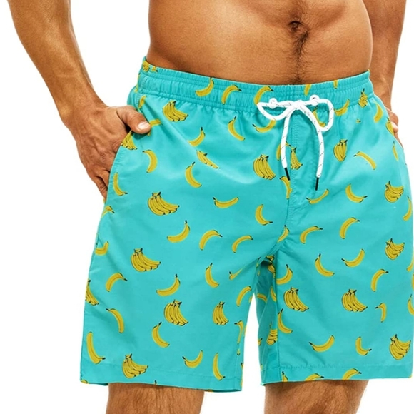 Mens Banana Swim Trunks - Picture 1 of 4